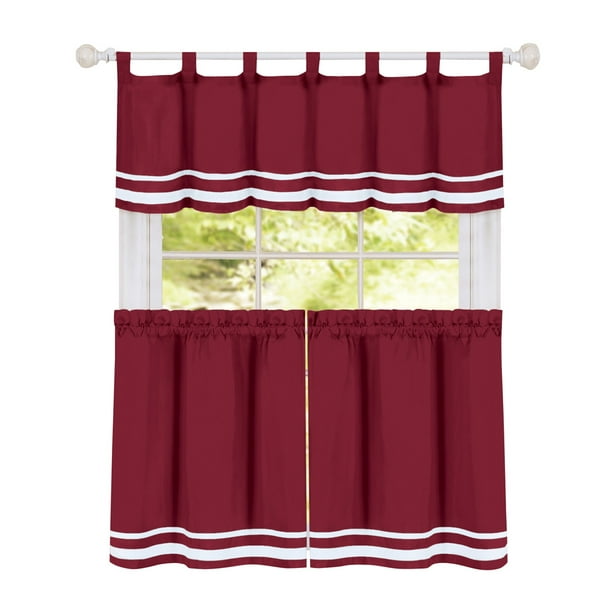 Ideal Size:57X36 Patches Beautiful Kitchen Window Treatment Curtains Variety of Styles & Colors 